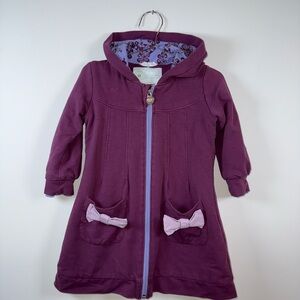 Peekaboo beans long fleece lined warm coat